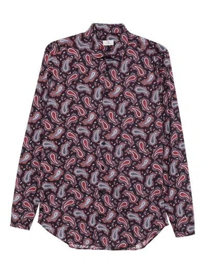 Etro Cotton Shirt With Paisley Print In Multi