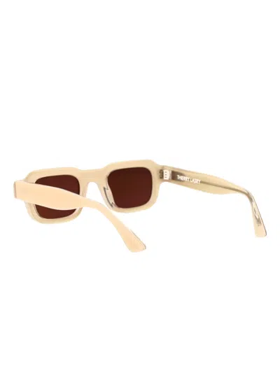 Thierry Lasry Rectangle-frame Sunglasses In Brown