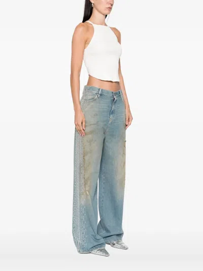 Courrèges Courreges Ivory Viscose Blend Top In White