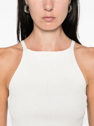 Courrèges Courreges Ivory Viscose Blend Top In White