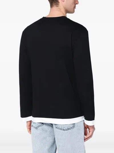 Namacheko Long-sleeve Layered T-shirt In Black