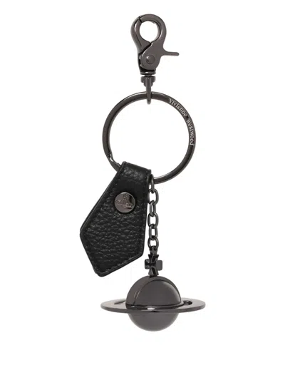 Vivienne Westwood 3d Orb Leather Keyring