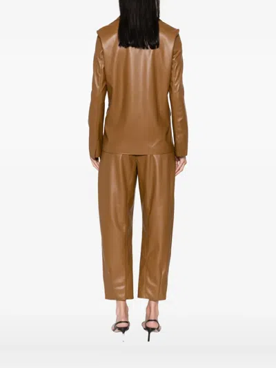 Max Mara Button-fastening Blazer In Brown