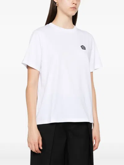 Kenzo Boke Flower 2.0 T-shirt With Embroidery In White