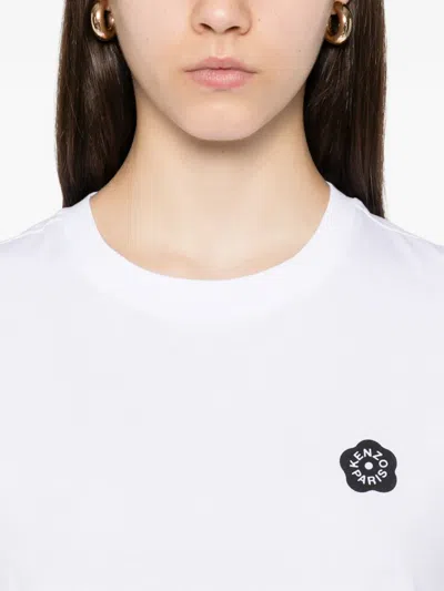 Kenzo Boke Flower 2.0 T-shirt With Embroidery In White