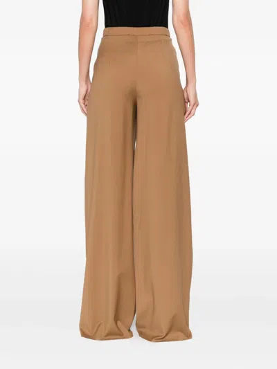 Max Mara Drawstring Trousers In Brown