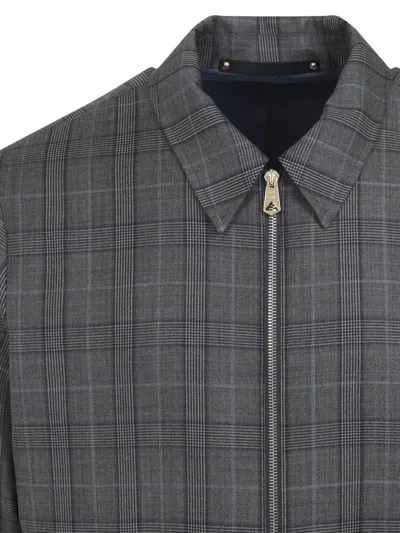 Paul Smith Regular Fit Checkered Wool Jacket