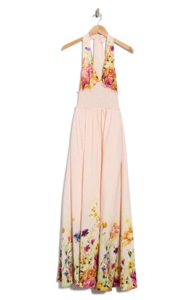 Love By Design Nina Patterned Halter Maxi Dress