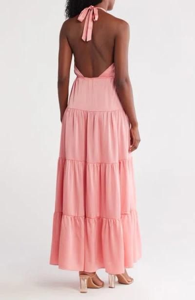 Love By Design Brody Halter Neck Tiered Maxi Dress