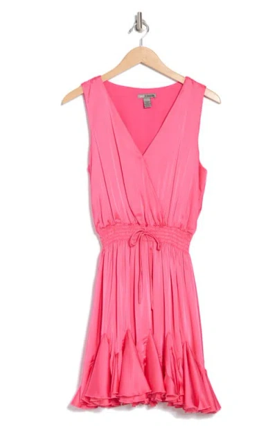 Love By Design Milana Sleeveless Satin Fit & Flare Dress