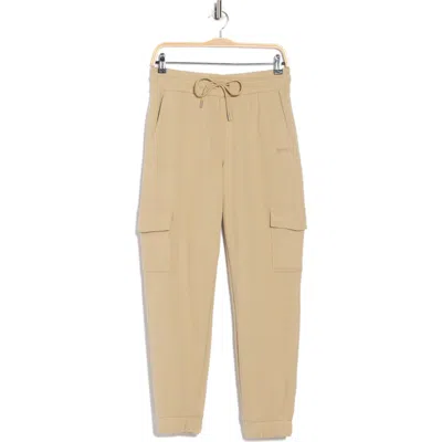 Dkny Embroidered Logo Slim Fit Cargo Joggers In Neutral