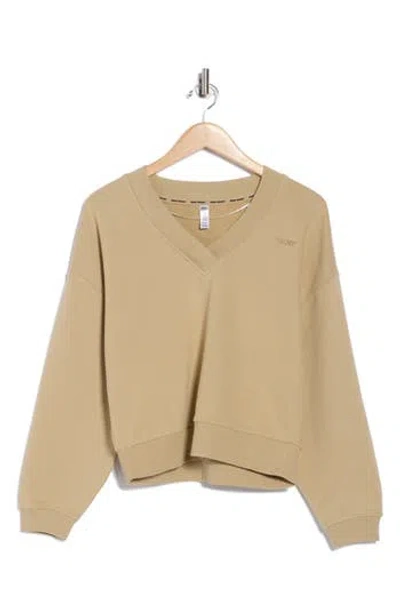 Dkny Embroidered Logo Pullover Sweatshirt In Neutral