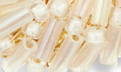 Cara Beaded Frontal Hoop Drop Earrings