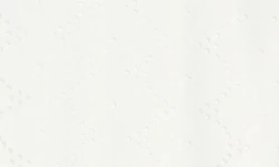 Vero Moda Kim Eyelet Sleeveless Crop Top In White