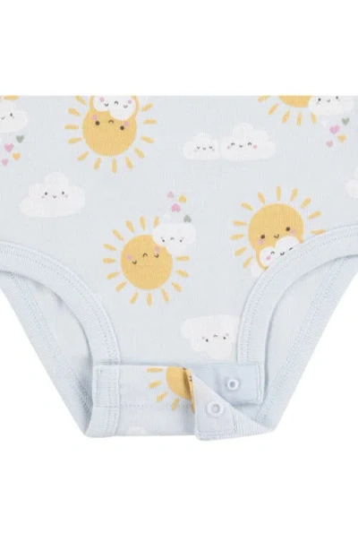 Huggies Assorted 3-pack Organic Cotton Bodysuits In Multi