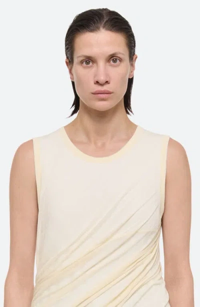 Helmut Lang Cotton Bubble Hem Tank