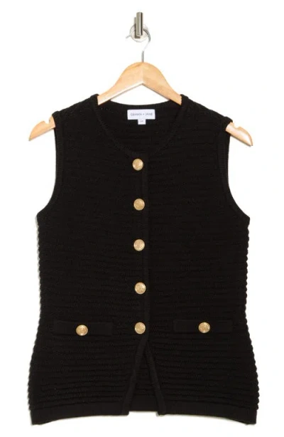 Gemma + Jane Buttoned Sweater Vest