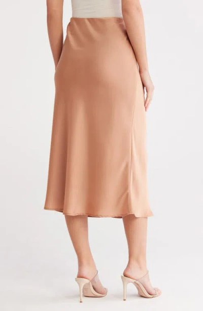 Gemma + Jane Satin Midi Skirt