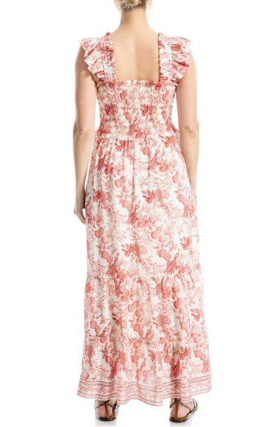 Max Studio Smocked Tiered Maxi Dress