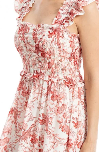 Max Studio Smocked Tiered Maxi Dress