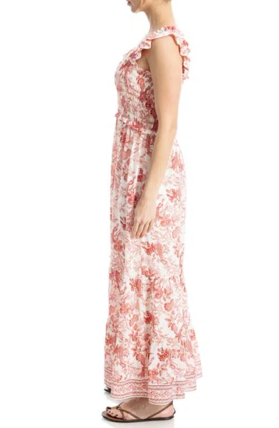 Max Studio Smocked Tiered Maxi Dress