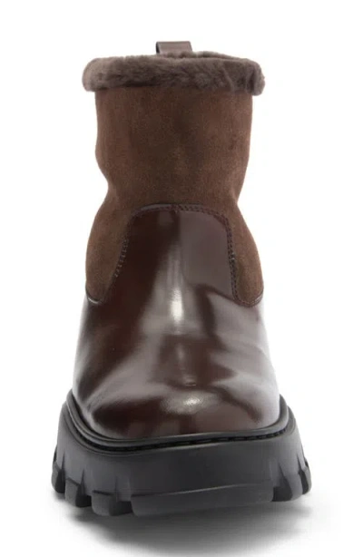 Stuart Weitzman Alton Genuine Shearling Lined Lug Sole Boot