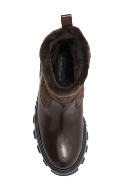Stuart Weitzman Alton Genuine Shearling Lined Lug Sole Boot
