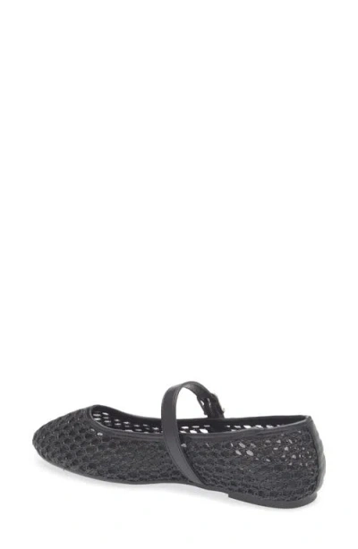 Tahari Open Weave Mary Jane Flat In Black