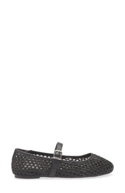 Tahari Open Weave Mary Jane Flat In Black