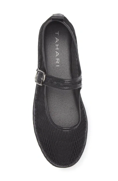 Tahari Mesh Mary Jane Flat