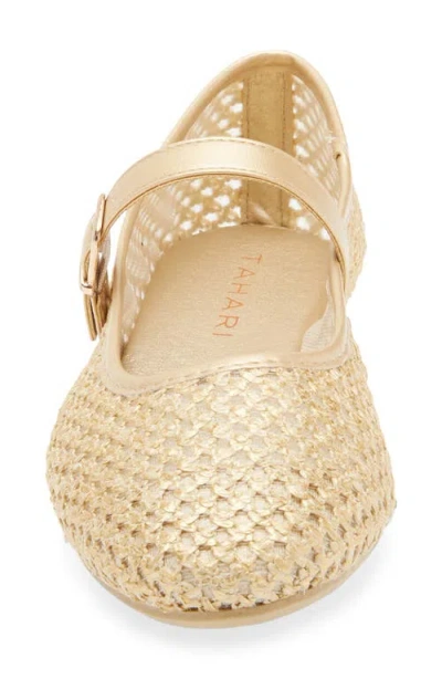 Tahari Open Weave Mary Jane Flat