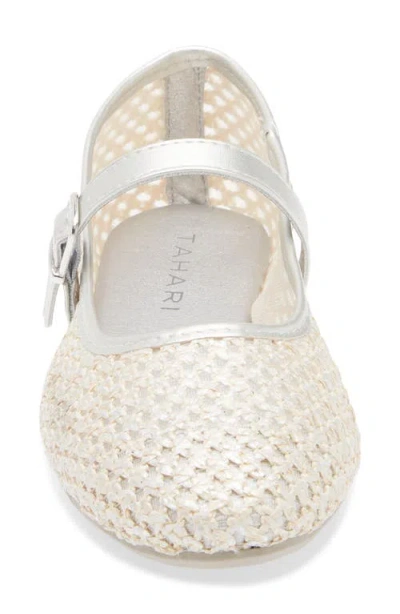 Tahari Open Weave Mary Jane Flat