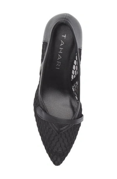 Tahari Mesh Pump In Black