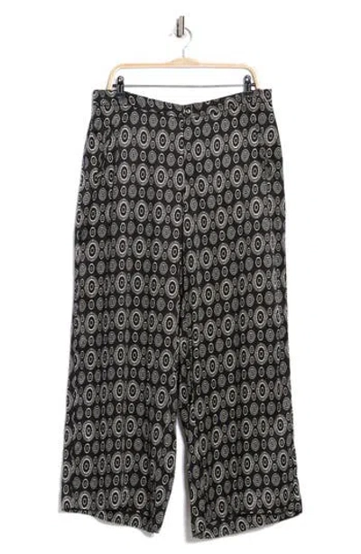 T Tahari Patterned Wide Leg Pants