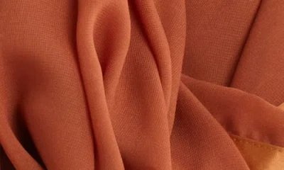 Calvin Klein Satin Border Chiffon Scarf