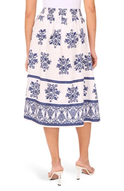 Cece Cotton Poplin A-line Midi Skirt