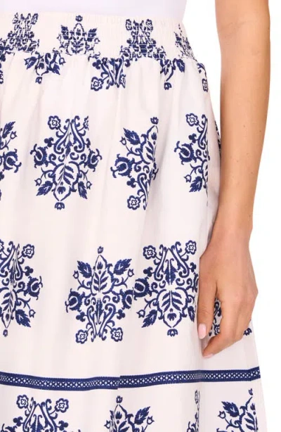 Cece Cotton Poplin A-line Midi Skirt