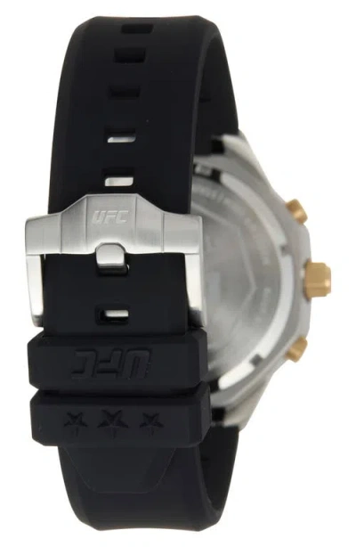 Timex ® X Ufc King Quartz Silicone Strap Watch, 45mm