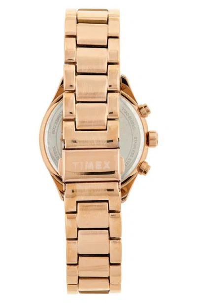 Timex ® Chronograph Stainless Steel Bracelet Watch, 38mm