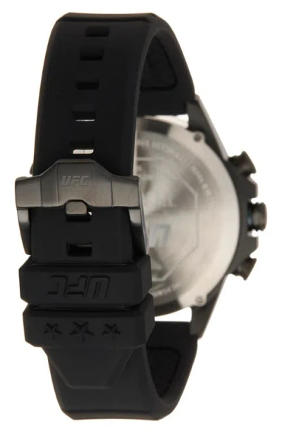 Timex ® X Ufc Kick Indiglo Silicone Strap Watch, 49mm