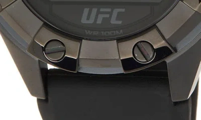 Timex ® X Ufc Kick Indiglo Silicone Strap Watch, 49mm