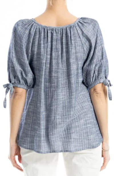 Max Studio Stripe Cotton Blend Button-up Shirt