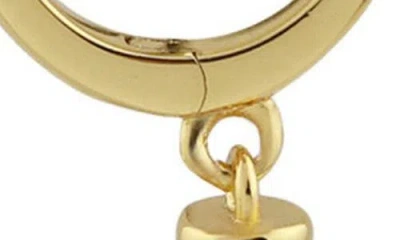 Rebl Spike Drop Huggie Hoop Earrings