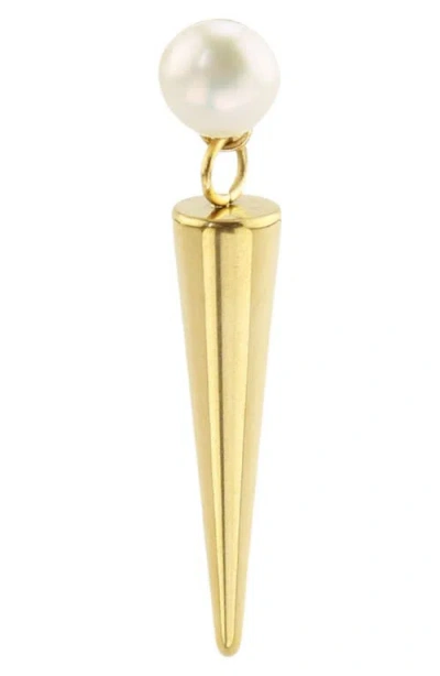 Rebl Cultured Pearl Spike Drop Earrings