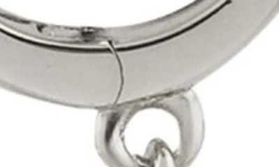 Rebl Spike Drop Huggie Hoop Earrings
