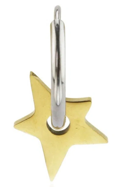 Rebl Spike Star Huggie Hoop Earrings