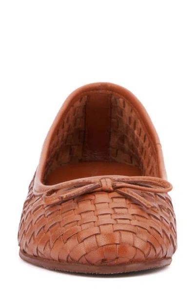 Vintage Foundry Jalene Woven Ballet Flat In Brown