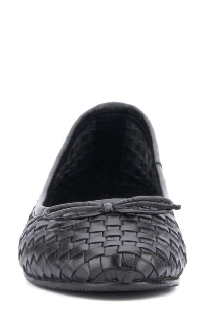Vintage Foundry Jalene Woven Ballet Flat In Black