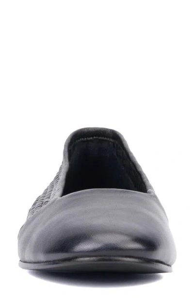 Vintage Foundry Wilma Woven Ballet Flat In Black