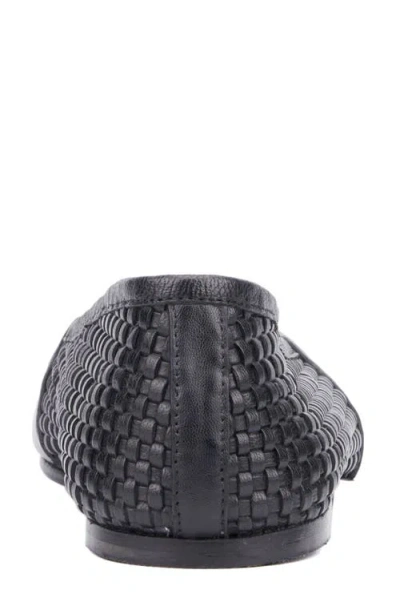 Vintage Foundry Wilma Woven Ballet Flat In Black